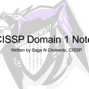 CISSP Domain 1 Notes by Sage Knows IT