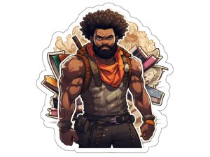 Eternal Learners Vol 1 - Journey of Eternal Learning | Black Excellence | Anime Inspired | Black Stickers | Afro Stickers | Laptop Stickers